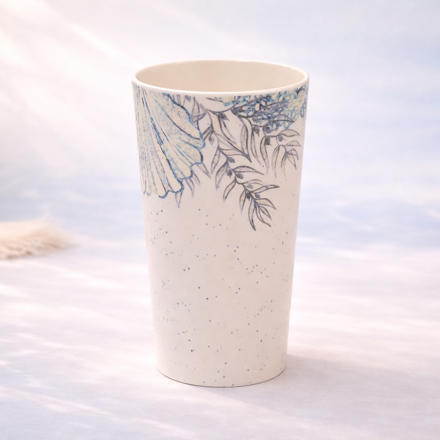 100% MELAMINA VASO LARGO DISENO OCEANO H14.5CM 40036