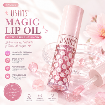 OFERTA LIP OIL MAGIC ROSA USHAS LG-2495