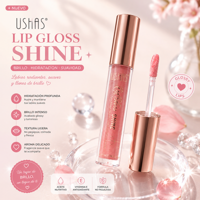 OFERTA LIP GLOSS SHINE USHAS LG2222B