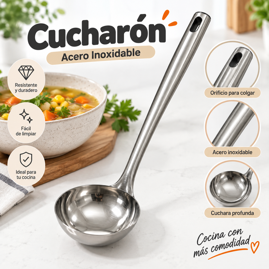 CUCHARON STAINLESS STEEL AF-1000136