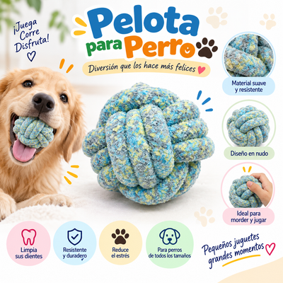 PELOTA ALGODON PARA MASCOTA AF13166