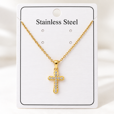 OFERTA COLLAR CRUZ STAINLESS STEEL AF-13003
