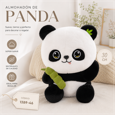 PELUCHE DE PANDA CON BAMBOO 30CM 1389-46