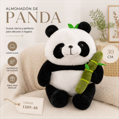 PELUCHE DE PANDA C/BAMBOO 30CM 1389-48
