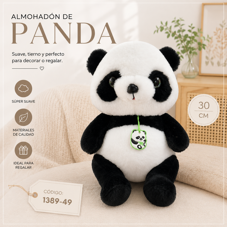 PELUCHE PANDA C/COLGANTE 30CM 1389-49