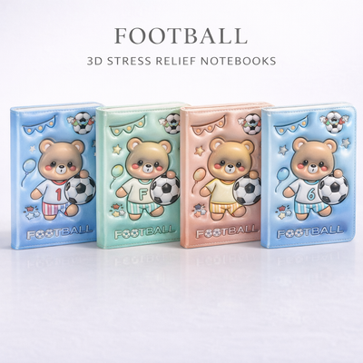 CUADERNO 3D ANTIESTRES OSITO FUTBOL WB-95561-11
