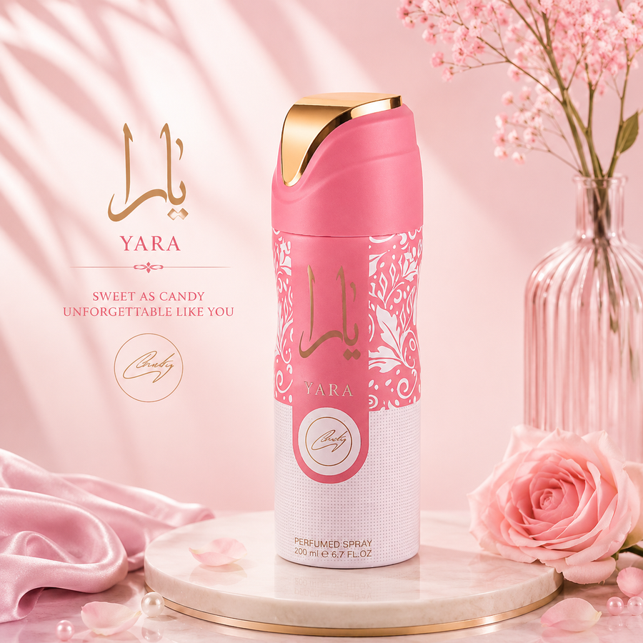 ARABE YARA ROSA CANDY 200ML 160-43 BODY SPARY PERFUME