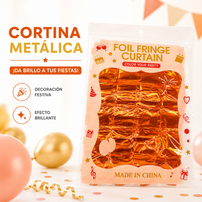 CORTINA METALIZADA CUADRADA AF-11914