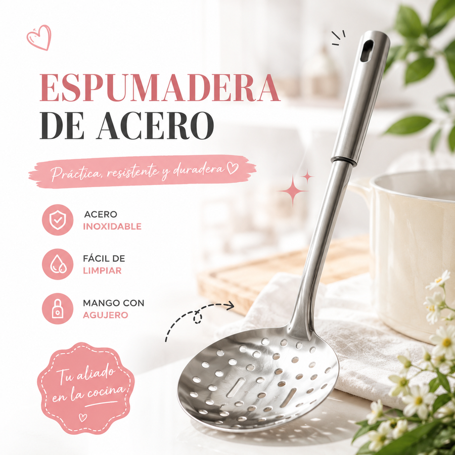 ESPUMADERA DE ACERO INOXIDABLE AF1000134