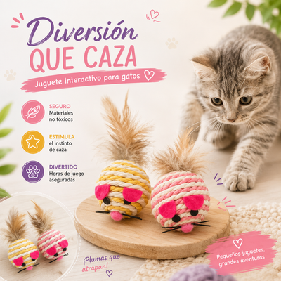 JUGUETE RATON PARA GATO AF-13171