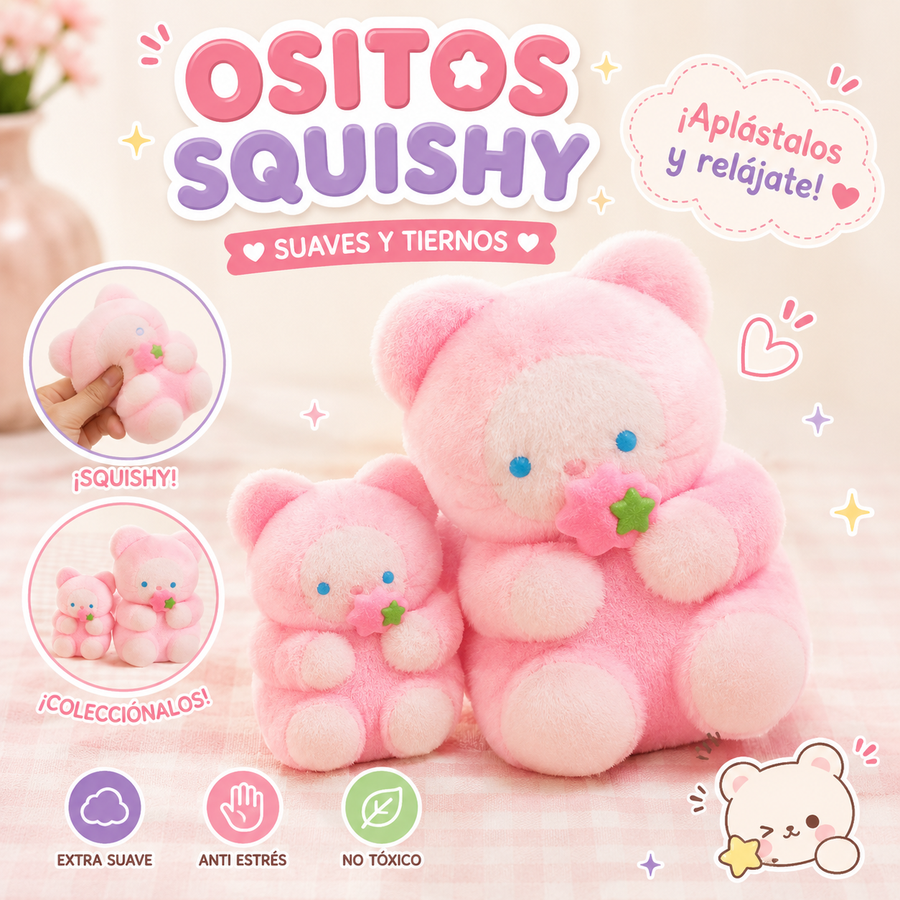 SQUEEZE MADRE DE GATO E HIJO ROSA SQH-003