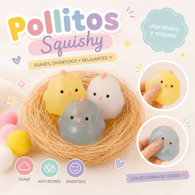 SQUEEZE FAMILIA DE POLLITO 3PCS SQH-003