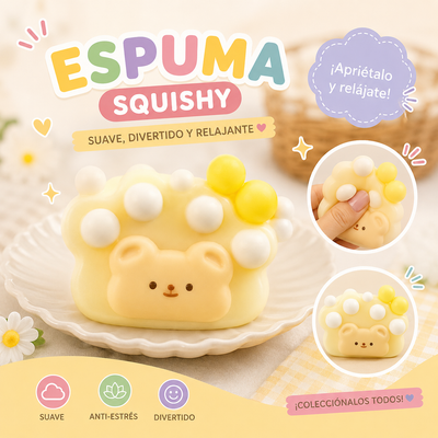 SQUEEZE PATITO DE OSO MANTECA AMARILLO SQH-003