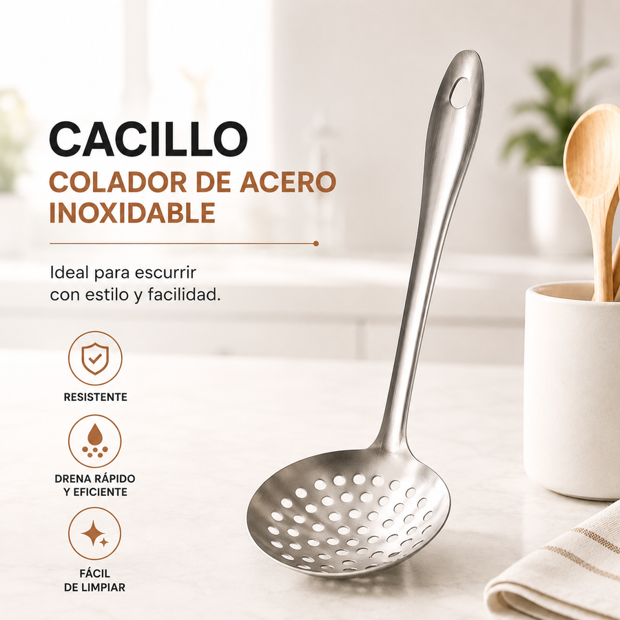 ESPUMADERA DE ACERO INOXIDABLE CHIQUITO AF100039