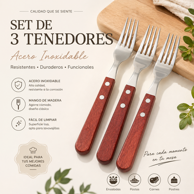 TENEDORES DE MESA X3 AF13254