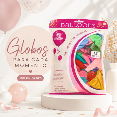 GLOBOS MATE DE 12" 100P 1632-1