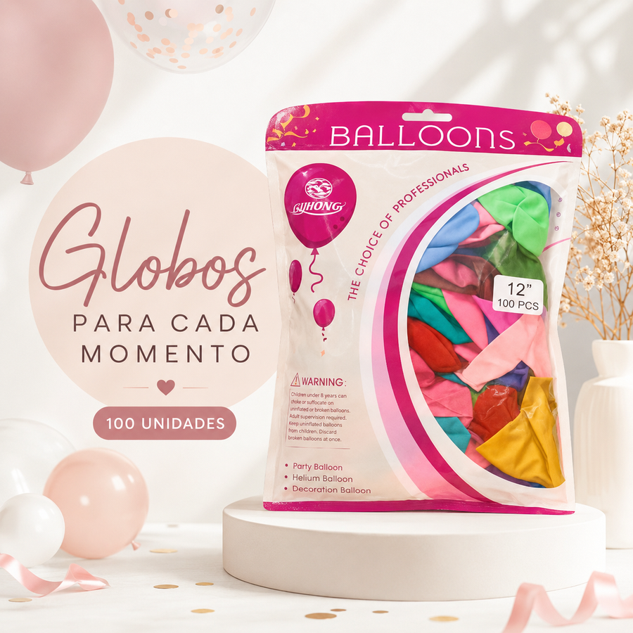 GLOBOS MATE DE 12" 100P 1632-1