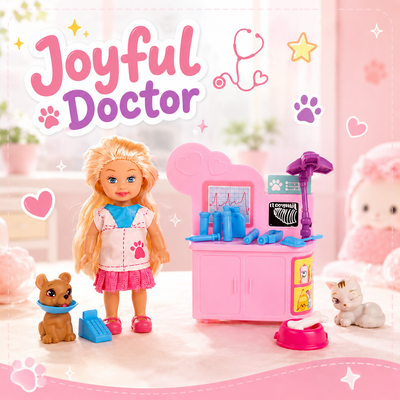 MUNECA VETERINARIA JOYFUL DOCTOR 22246
