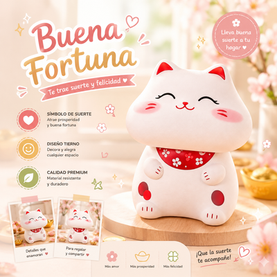GATO DE LA SUERTE REDONDO MLY23072