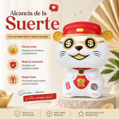 GATO DE LA SUERTE SOLAR 3.5" MLY23120
