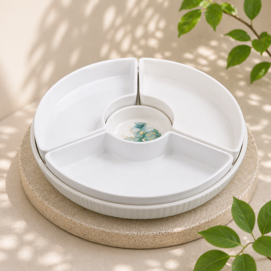 100%MELAMINA PLATO DEGUST X10 LINEA FLORA 51046