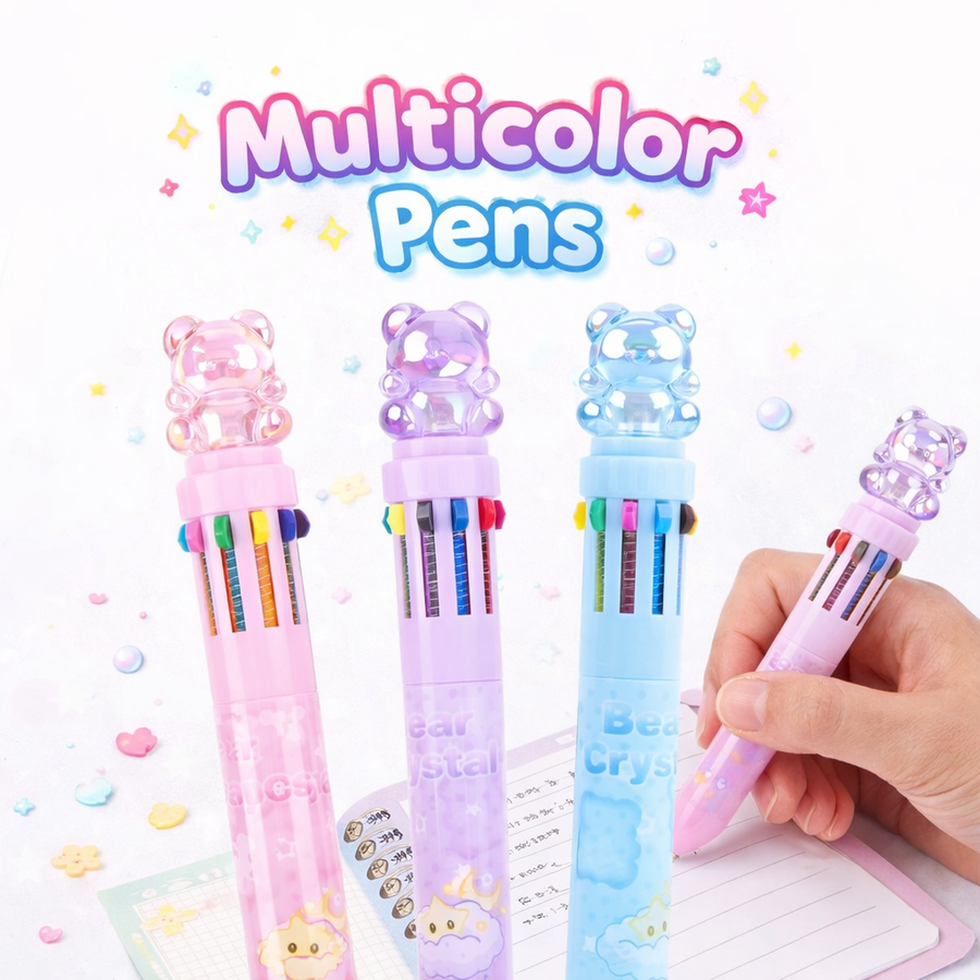 BOLIGRAFO MULTICOLOR 10COLORS OSITO WB-55638