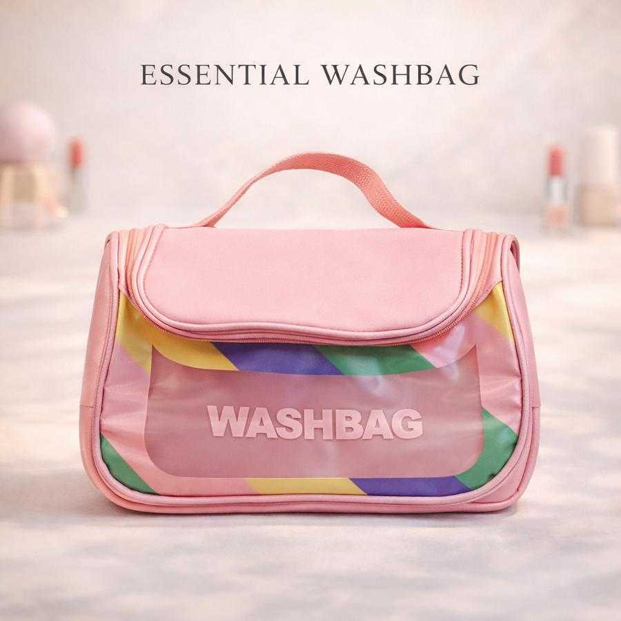 NECESER TRANSPARENTE DE COLORES WASHBAG HZB103