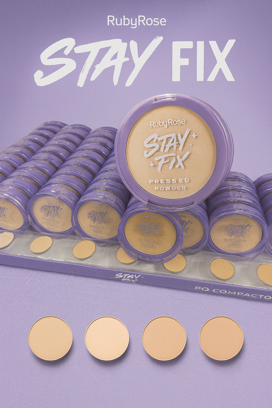 POLVO COMPACTO STAY FIX RUBYROSE HB-857