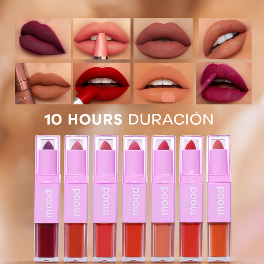 LABIAL DOBLE MOOD RUBYROSE HB-8614
