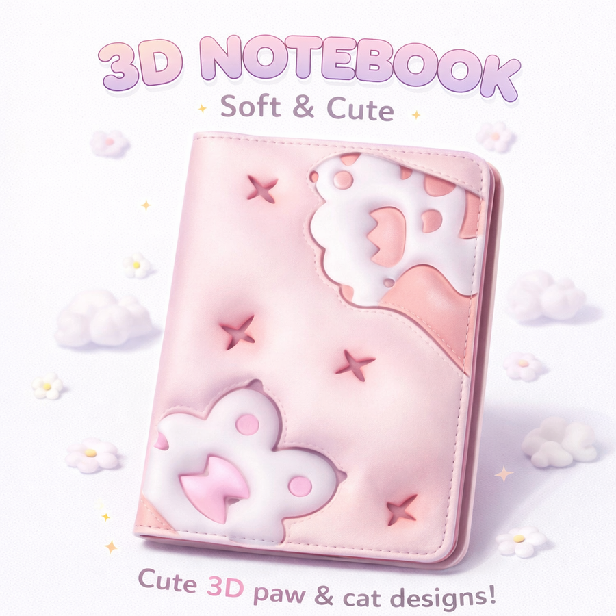 CUADERNO RELIEVE 3D PATITA WB-95561-1