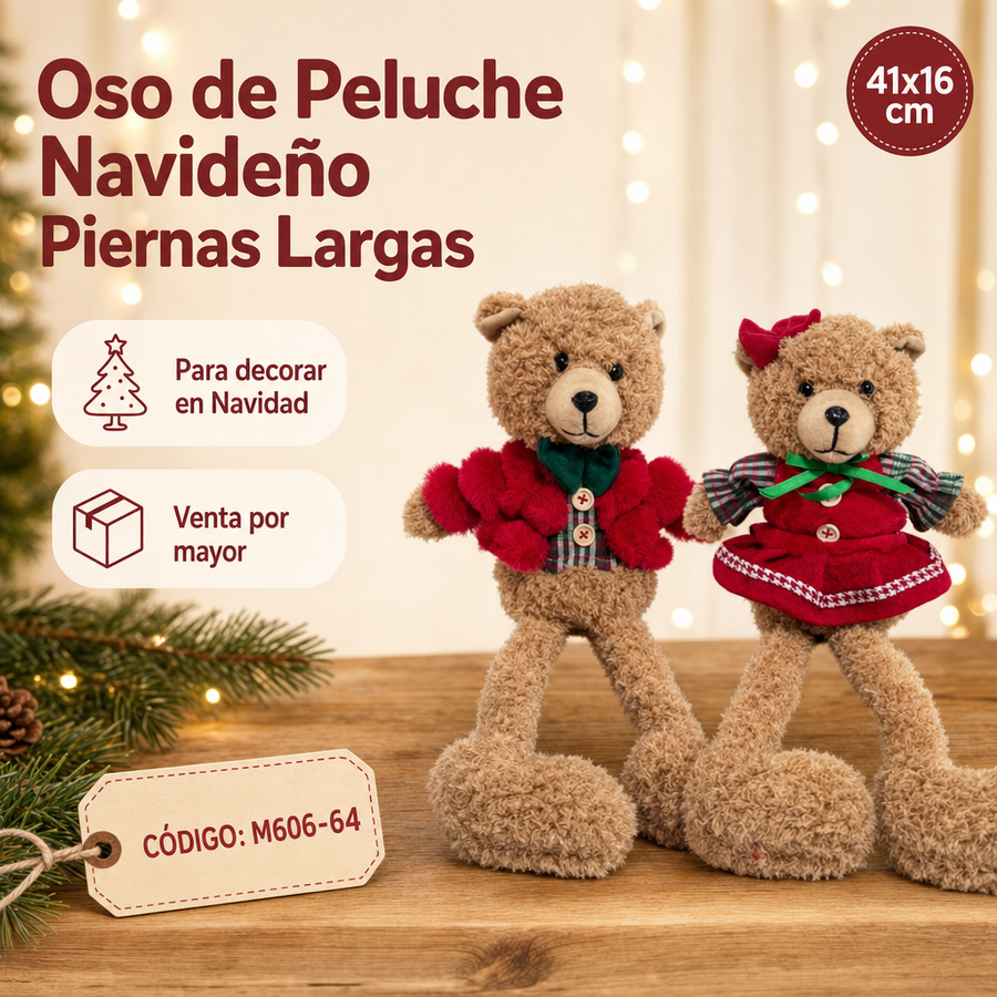 MUÑECO OSO PIERNAS LARGAS M606-64