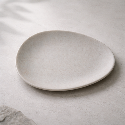 100% MELAMINA PLATO OVALADO EFECTO PIEDRA GRANDE 16" 20256