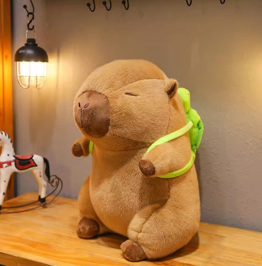 PELUCHE CAPYBARA C/TORTUGA 30CM 1389-9