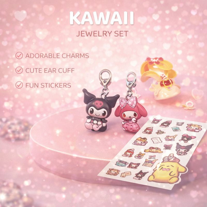 ANILLO X3 CON STICKER KUROMI KD22
