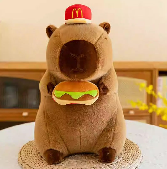 PELUCHE CAPYBARA DE HAMBURGUESA 30CM 1389-15