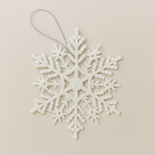 3 COLGANTE DE NIEVE BCO NAVIDAD 9.5CM JBL-WZ889