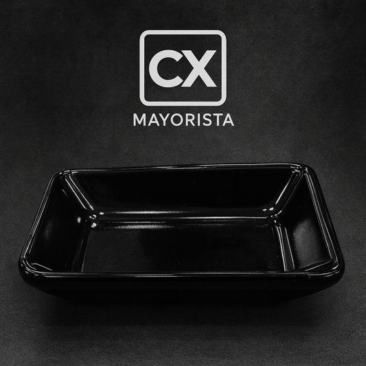 BOWL RECTO 9,5 X 7 CM NEGRO 140-19009