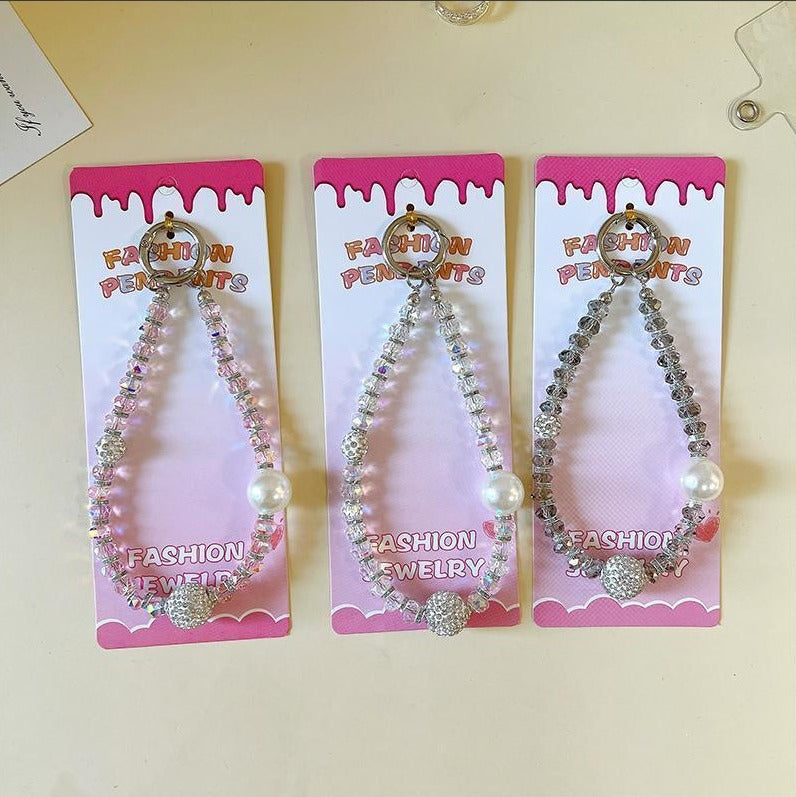LLAVERO COLGANTE CORAZON C/PERLA WA-34