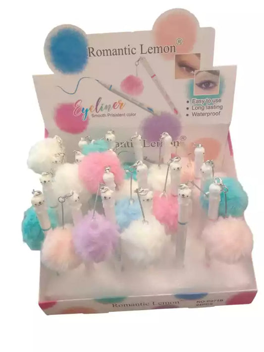 DELINEADOR COLOR CON PONPOM P071B