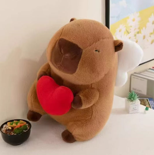 PELUCHE CAPYBARA CORAZON 30CM 1389-10