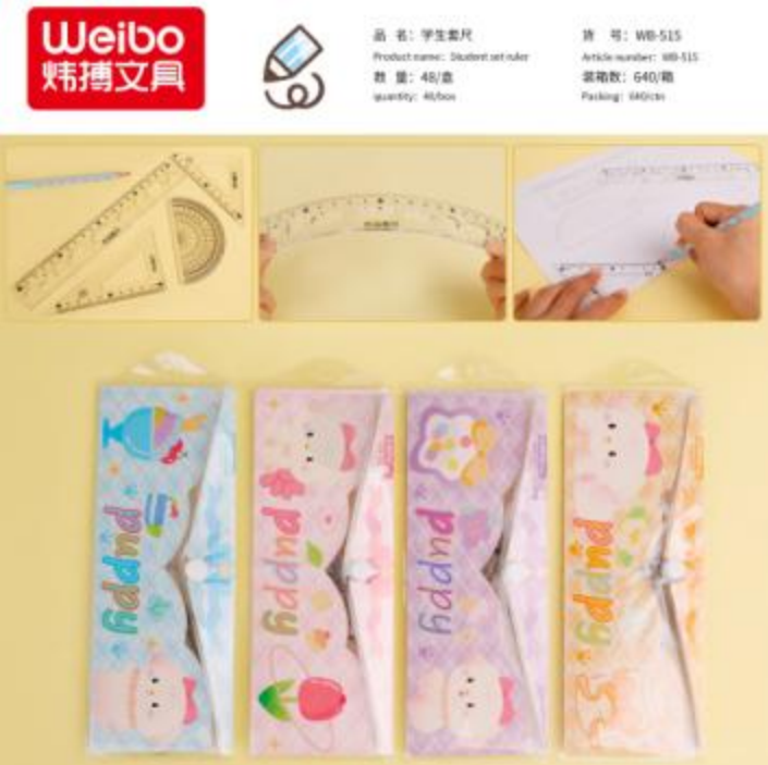 SET DE REGLAS 4PCS PUPPY WB-515