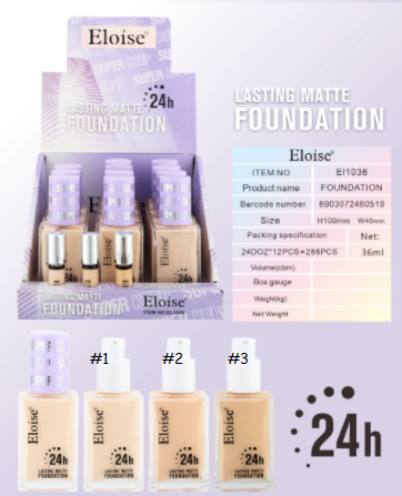 ELOISE LASTING MATTE FOUDATION 24H EL1036