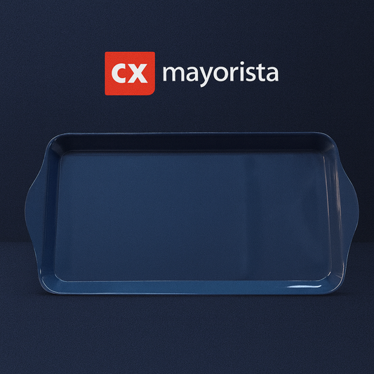 BANDEJA AZUL TIPO BUDINERA 30X15 CM 141-2749