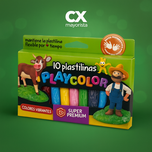 PLASTILINAS PLAYCOLOR X10