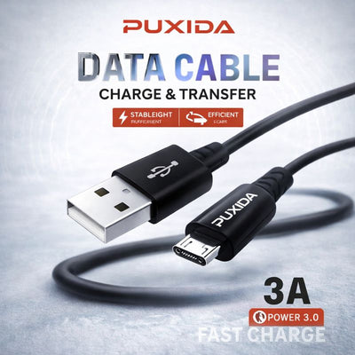 DATA CABLE 3A MICRO FAST CHARGE PUXIDA
