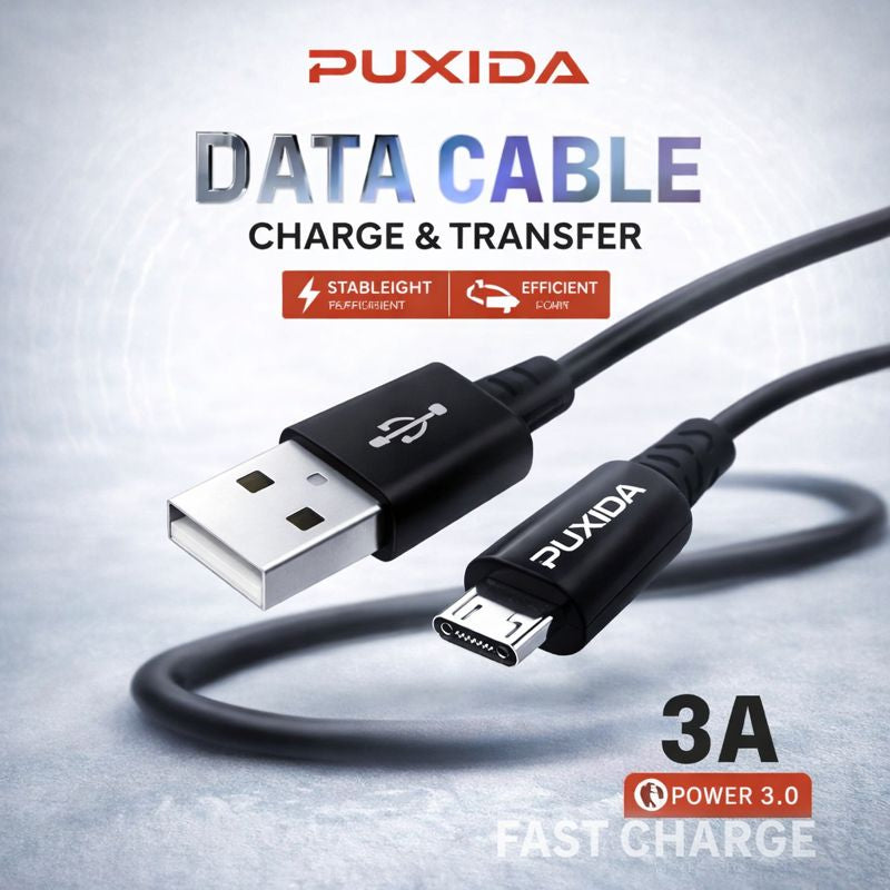 DATA CABLE 3A MICRO FAST CHARGE PUXIDA