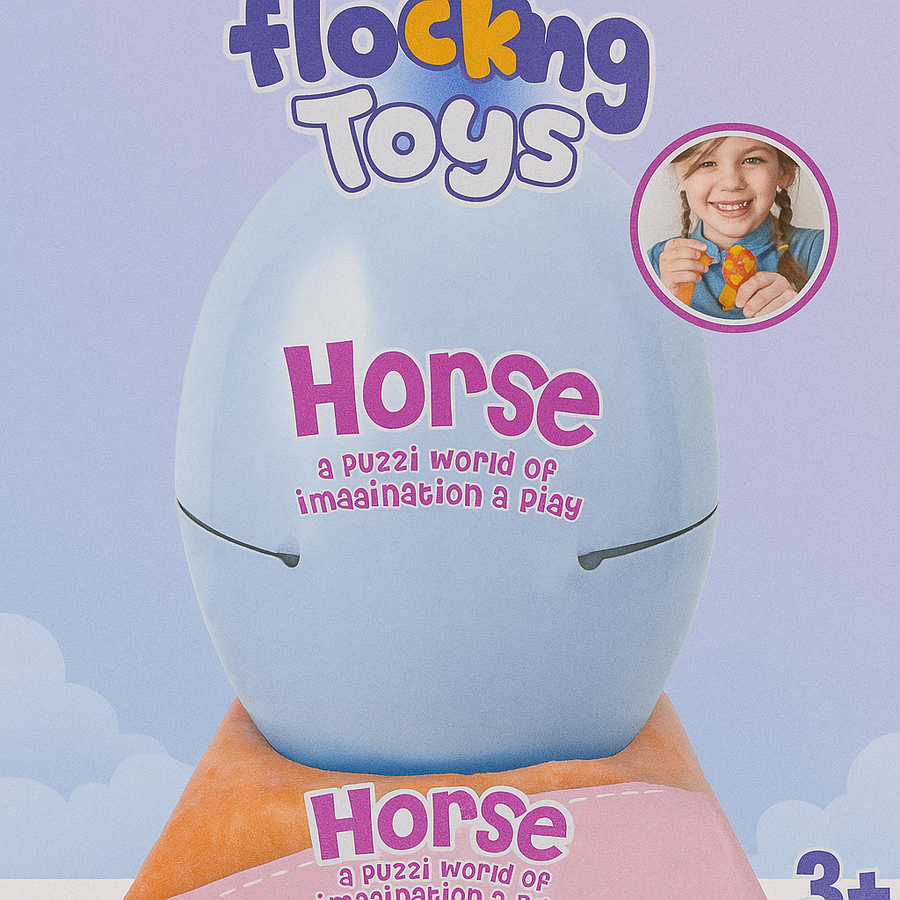 FLOCKING TOY HORSE 24003 NO.3161