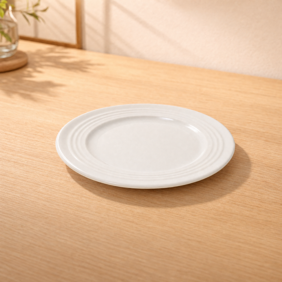 100% MELAMINA PLATO REDONDO BLANCO 15.2CM 28173
