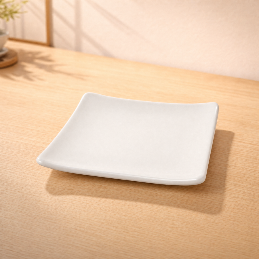 100% MELAMINA PLATO CUADRADO 14X14CM 20499