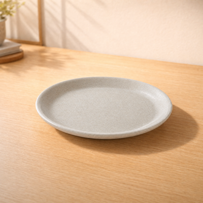 100% MELAMINA PLATO TEXTURA PIEDRA 19CM 28009